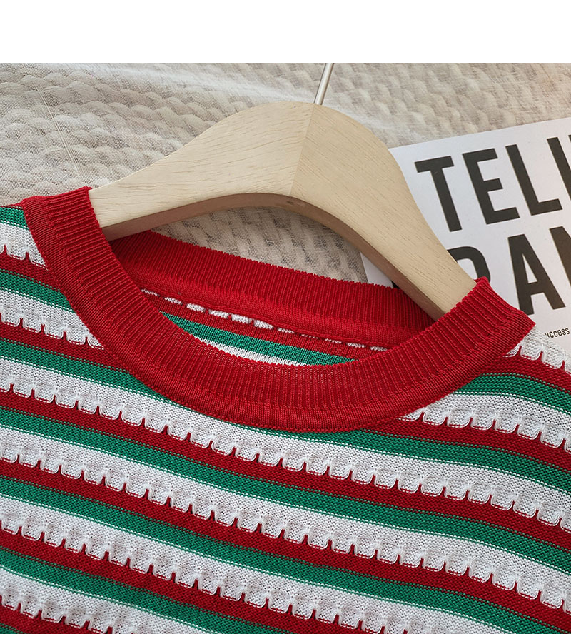 Multicolour Striped Knit Tee (2 Colours)