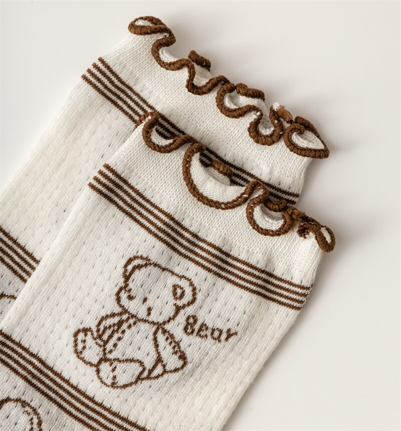 Ruffle Animal Crew Socks (8 Designs)
