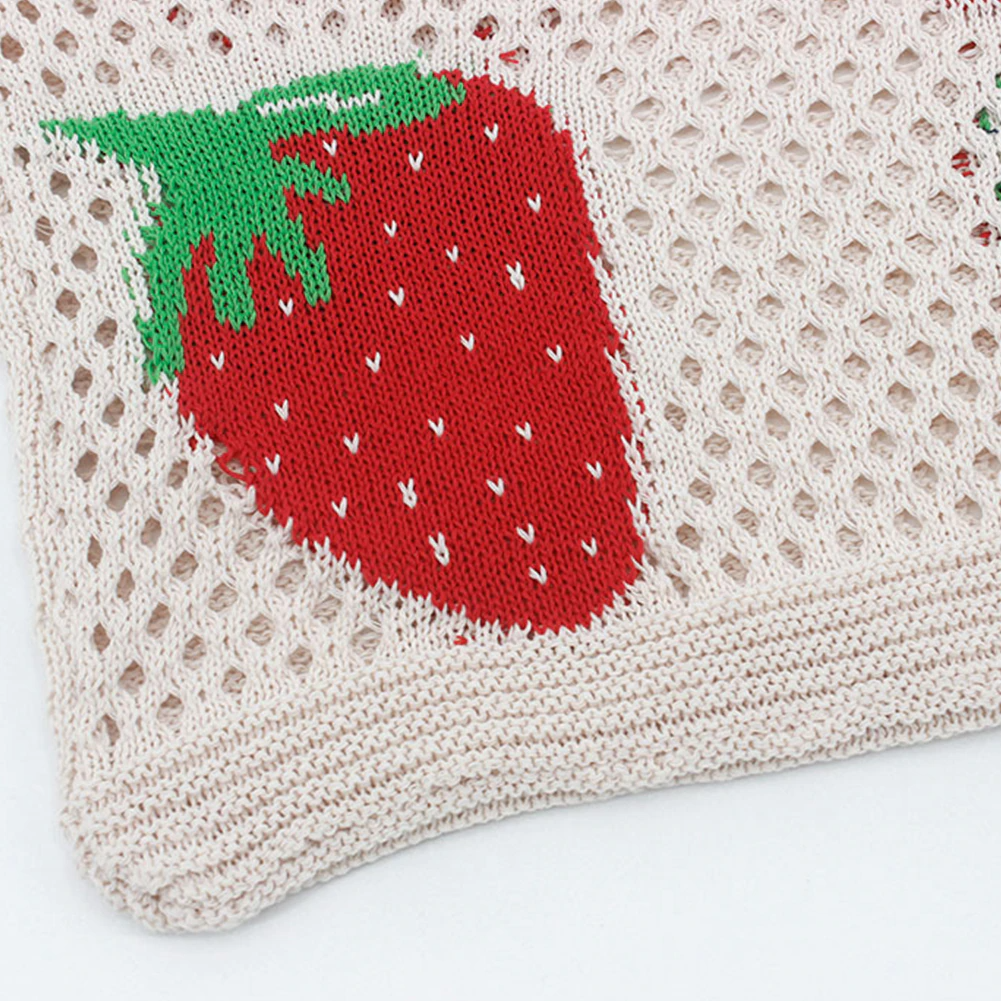 Strawberry Knitted Tote (5 Colours)