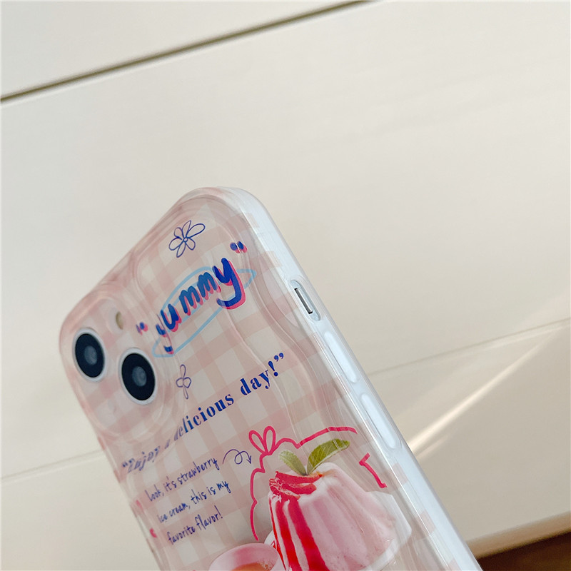 Puffy Gingham Dessert iPhone Case