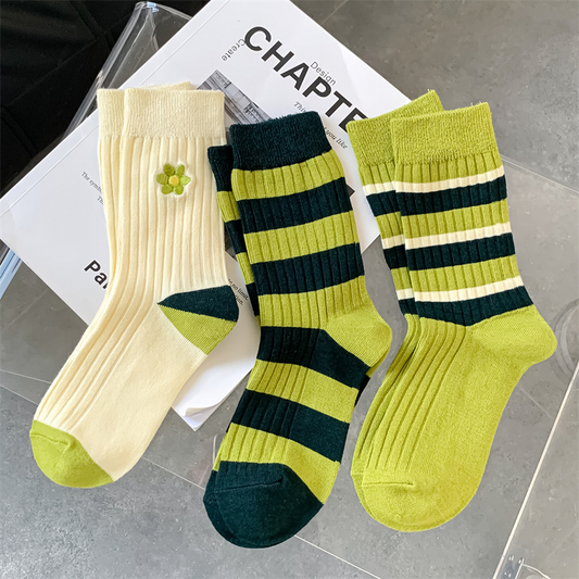 Lime Time Crew Socks (3 Designs)