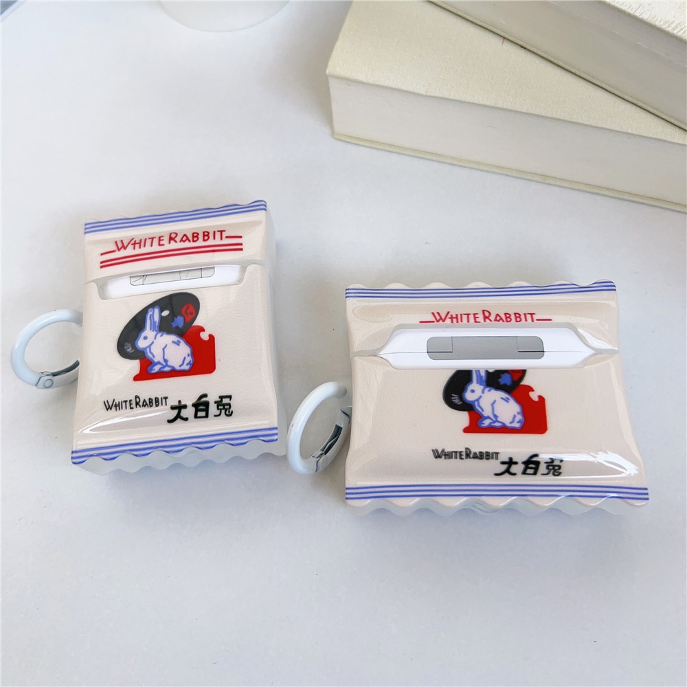 White Rabbit Milky Candy Airpod Case Cover