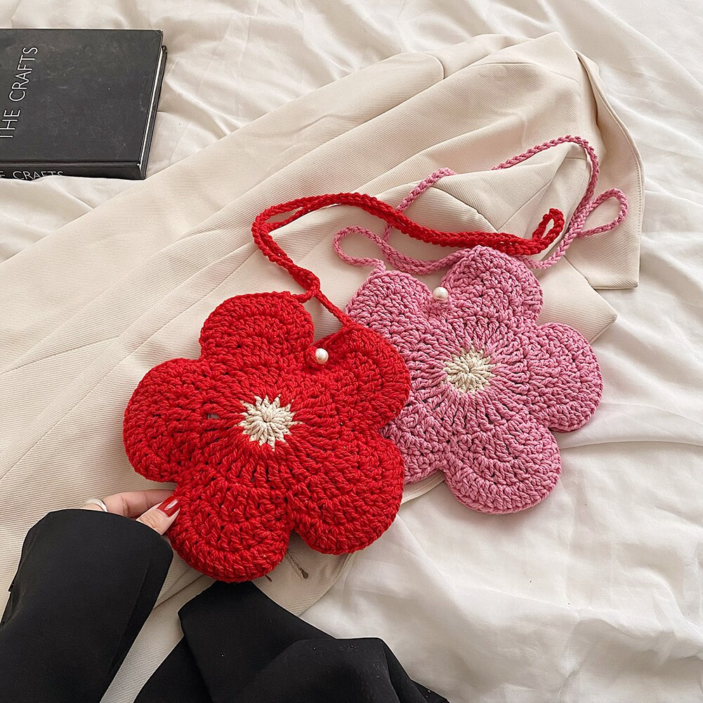 Crochet Flower Purse (5 Colours)