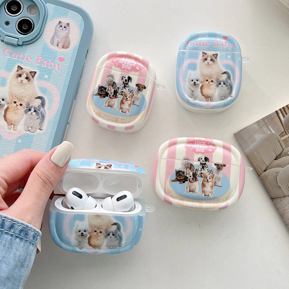Y2k Kittens and Puppies AirPods Charger Case Covers (2 Designs)