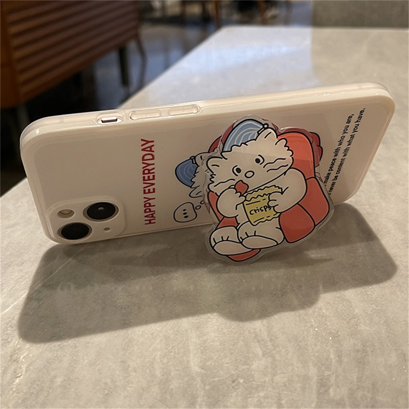Happy Everyday Cat iPhone Case with Grip