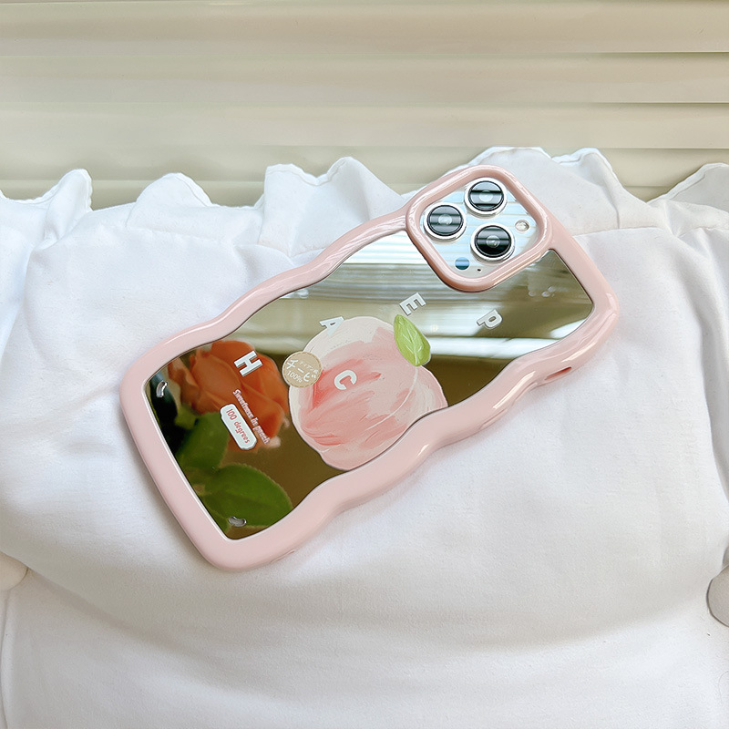 Y2k Mirrored Peach iPhone Case