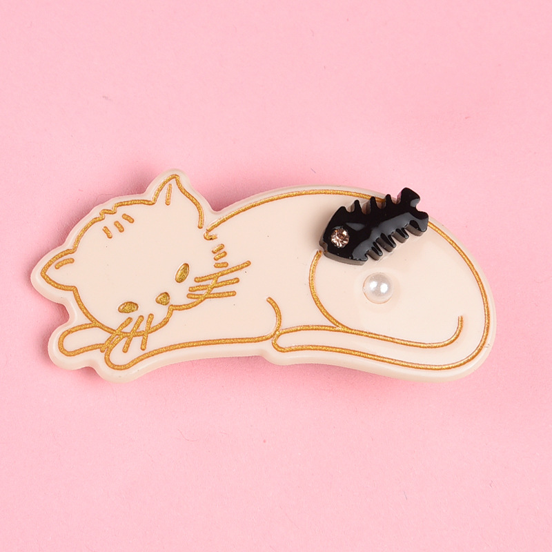 Pearly Cat Hair Clip (3 Colours)