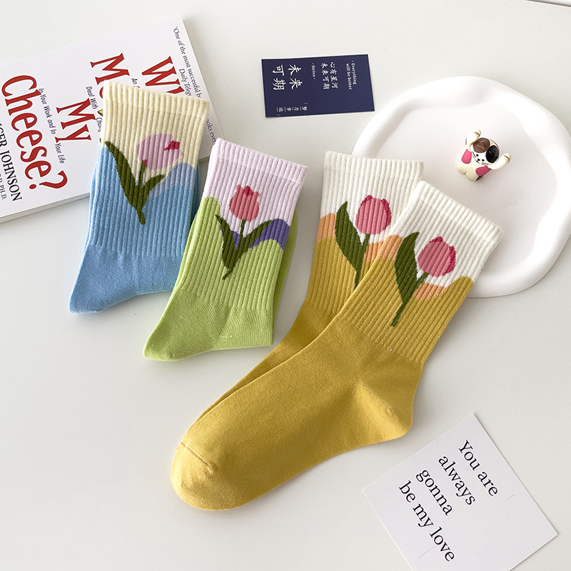 Tulip Ankle Socks (3 Colours)