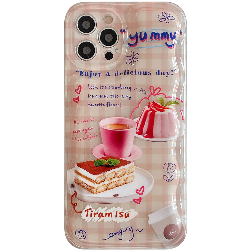 Puffy Gingham Dessert iPhone Case