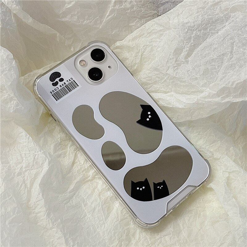 Peeking Mirror Cats iPhone Case