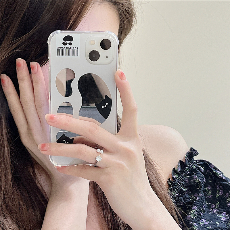 Peeking Mirror Cats iPhone Case