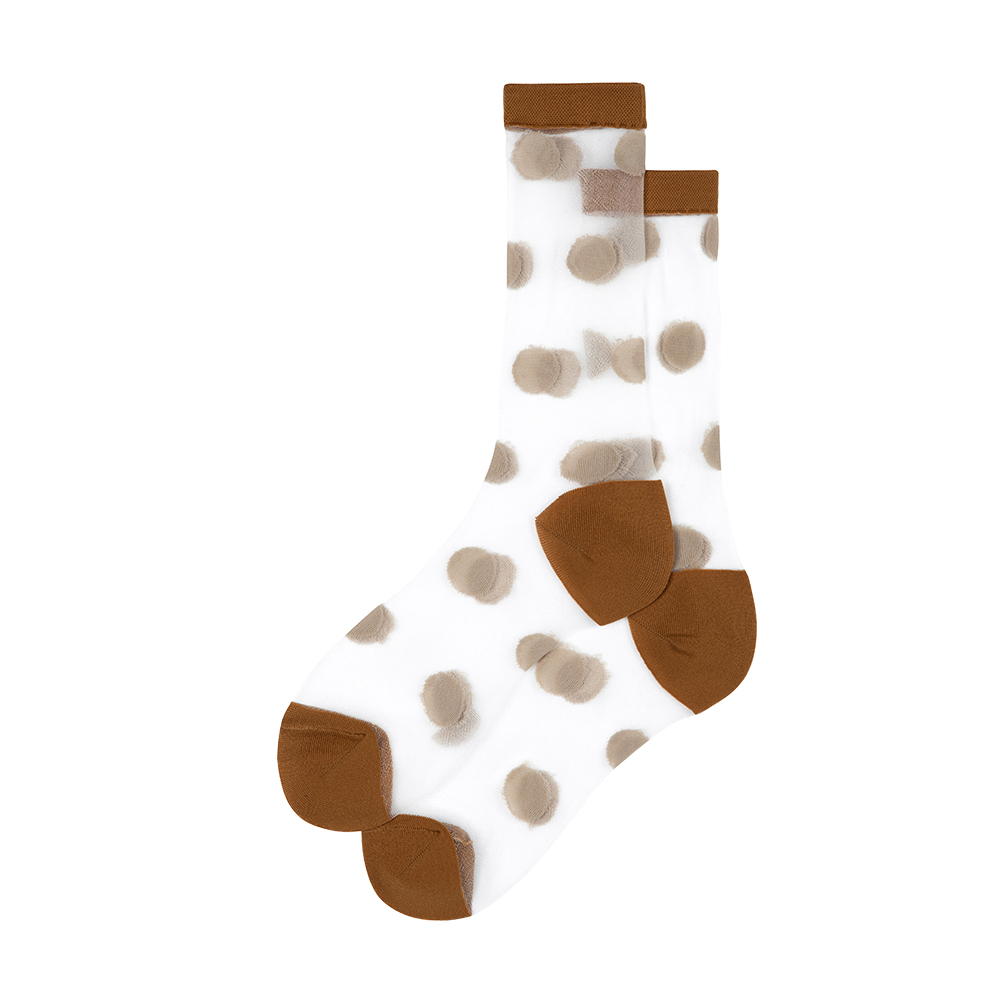 Transparent Polka Dot Ankle Socks (5 Colours)