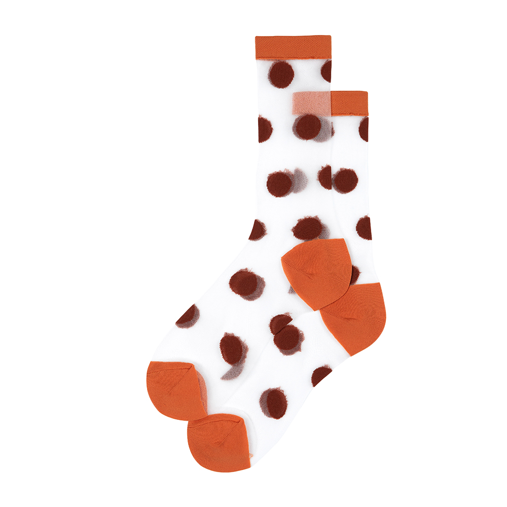 Transparent Polka Dot Ankle Socks (5 Colours)