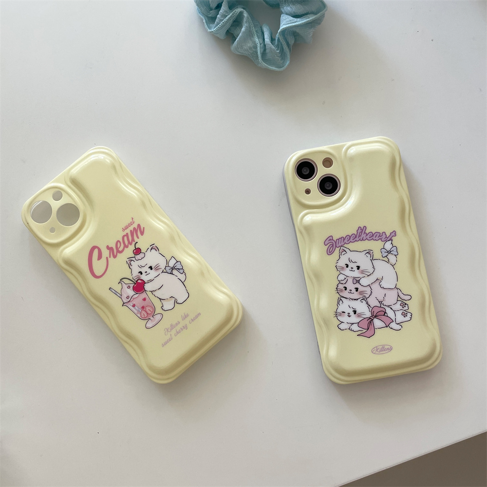 Retro Kitten iPhone Case with Strap (2 Designs)