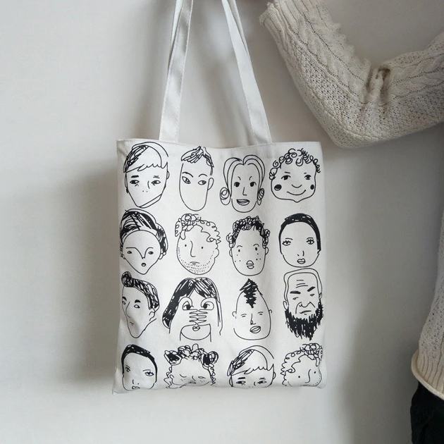 Face Party Tote Bag - Ice Cream Cake