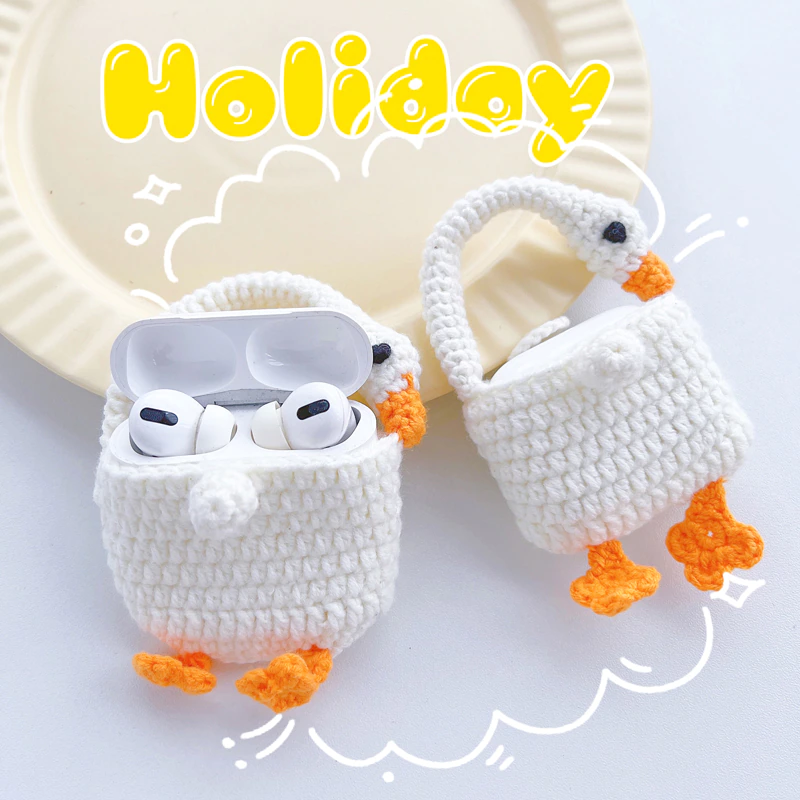 Knitted Goose AirPod Case Cover