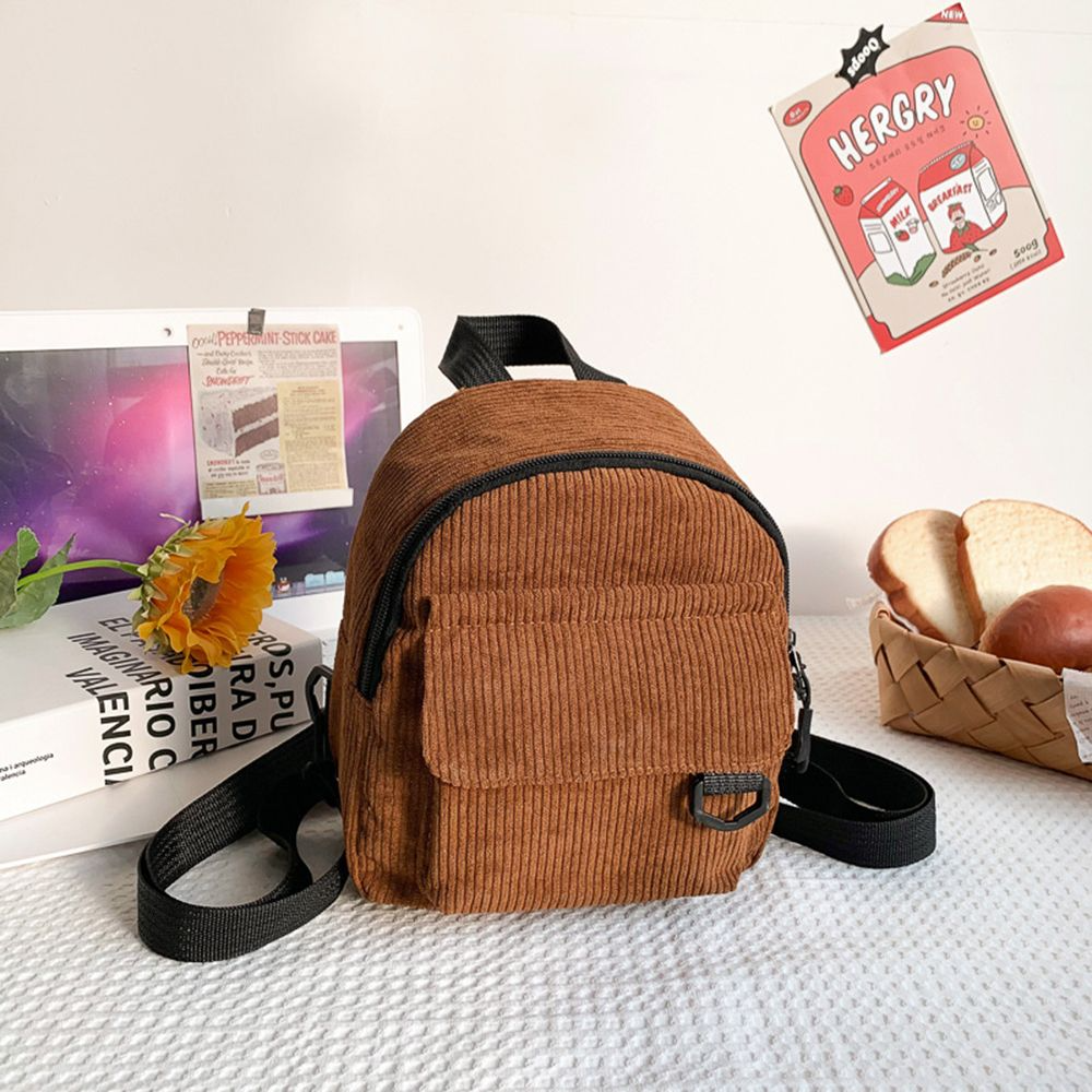 Corduroy Mini Backpack 4 Colours Ice Cream Cake