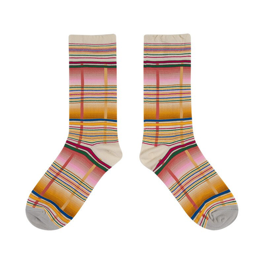 Vintage Palette Stripe Socks - Ice Cream Cake