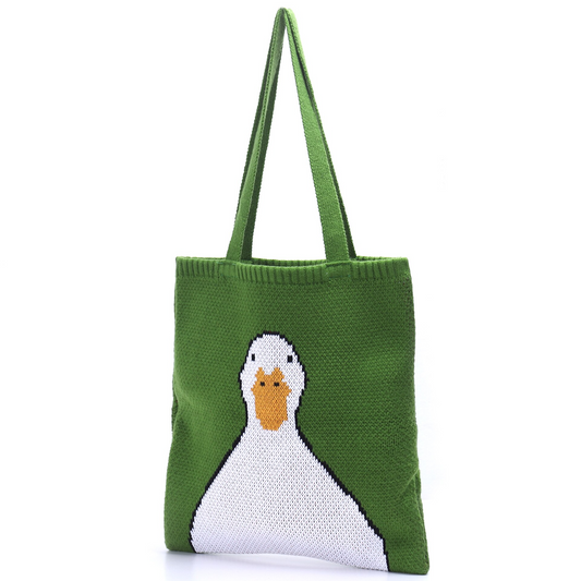 Knitted Goose Tote