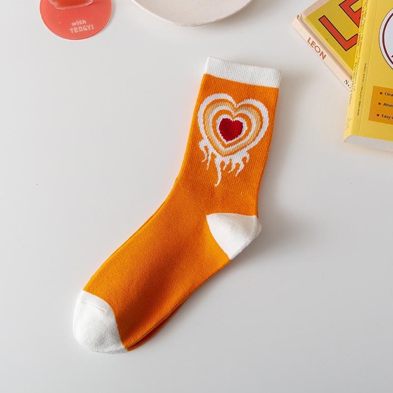 y2k Orange Ankle Socks (5 Designs)