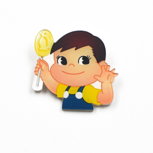 Milky Candy Boy Acrylic Badge - Ice Cream Cake