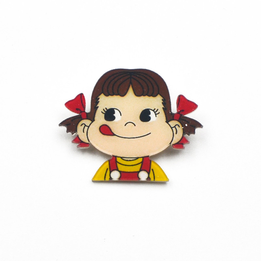 Milky Candy Girl Acrylic Badge - Ice Cream Cake