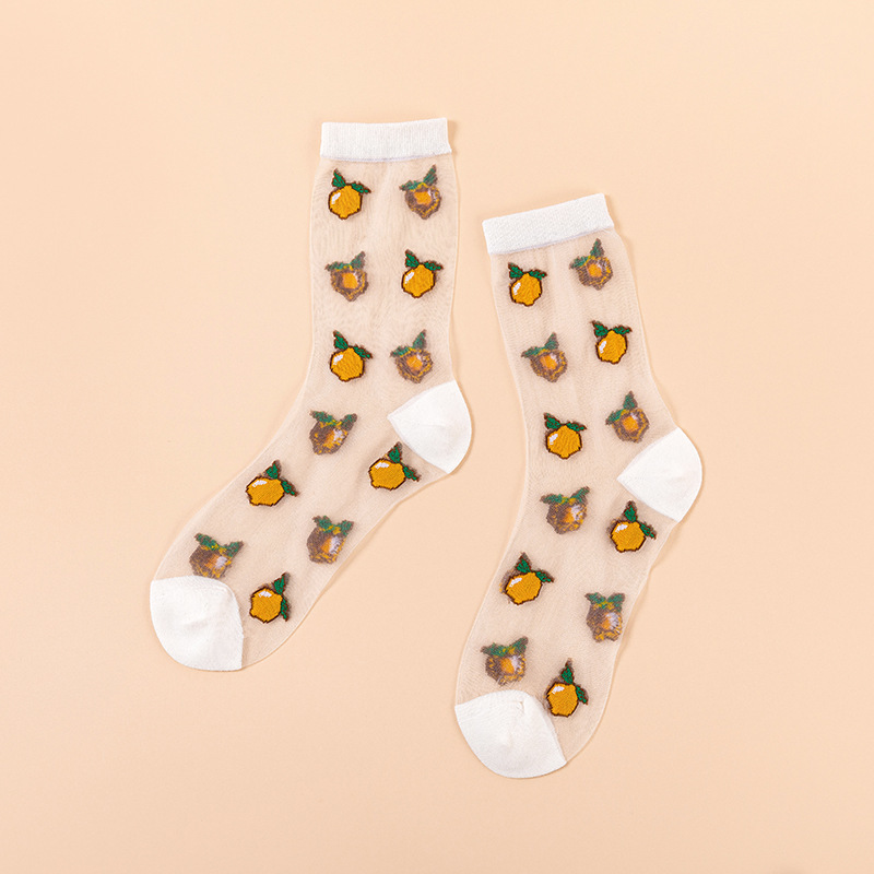 Transparent Fruit Ankle Socks (5 Designs)