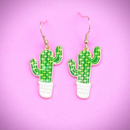 Cactus Earrings - Ice Cream Cake