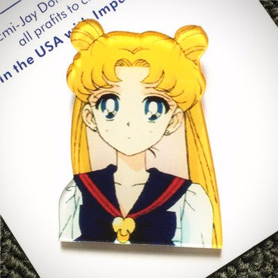 Sailor Moon Acrylic Brooches (several designs) - Ice Cream Cake
