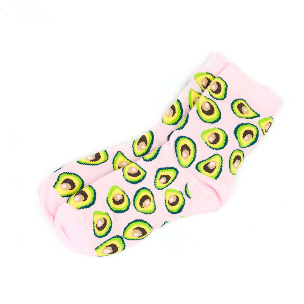 Pink Avocado Socks - Ice Cream Cake