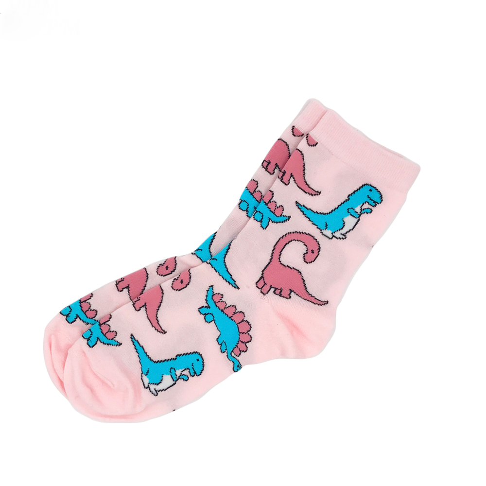Pink Dinosaur Socks - Ice Cream Cake